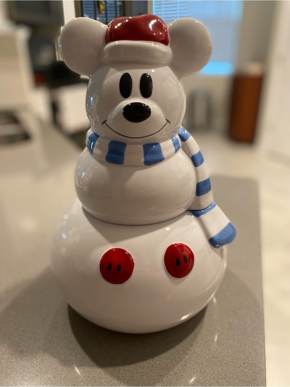 Disney Christmas Mickey cookie jar